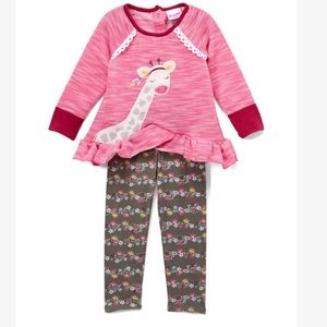 Baby Girl Boho Fall Outfit Giraffe 24 months